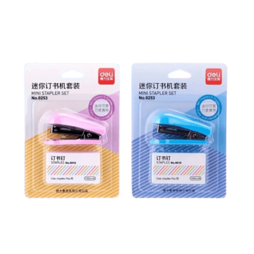 1Pcs Set Mini Stapler with 1000 Staples (Random)
