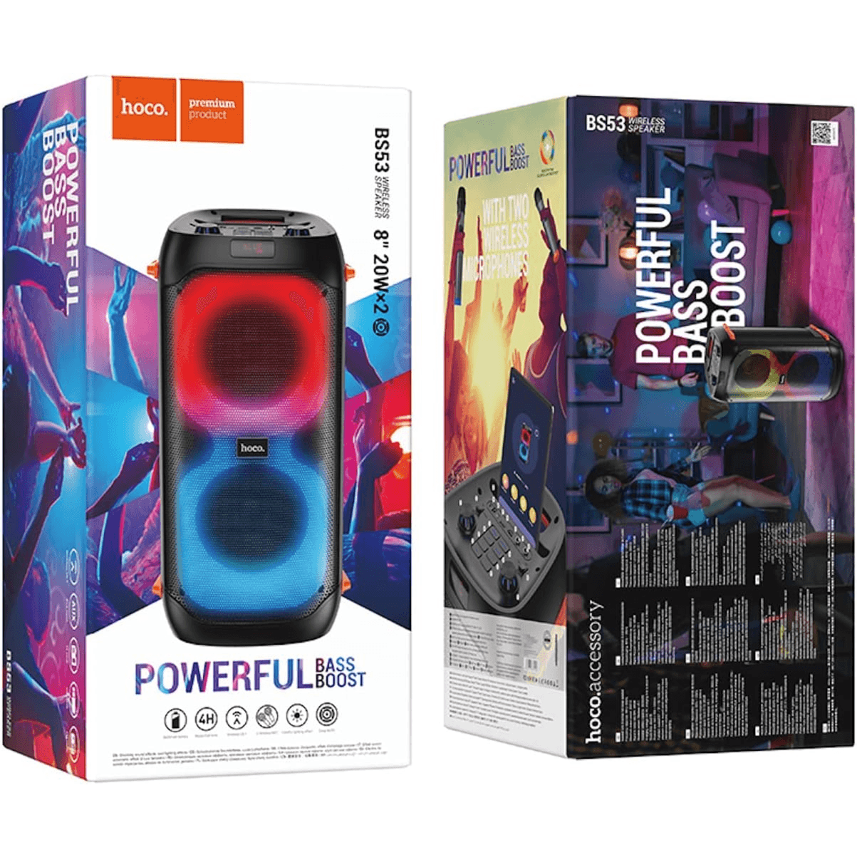 Hoco BS53 Wireless Speaker, Dual Mic