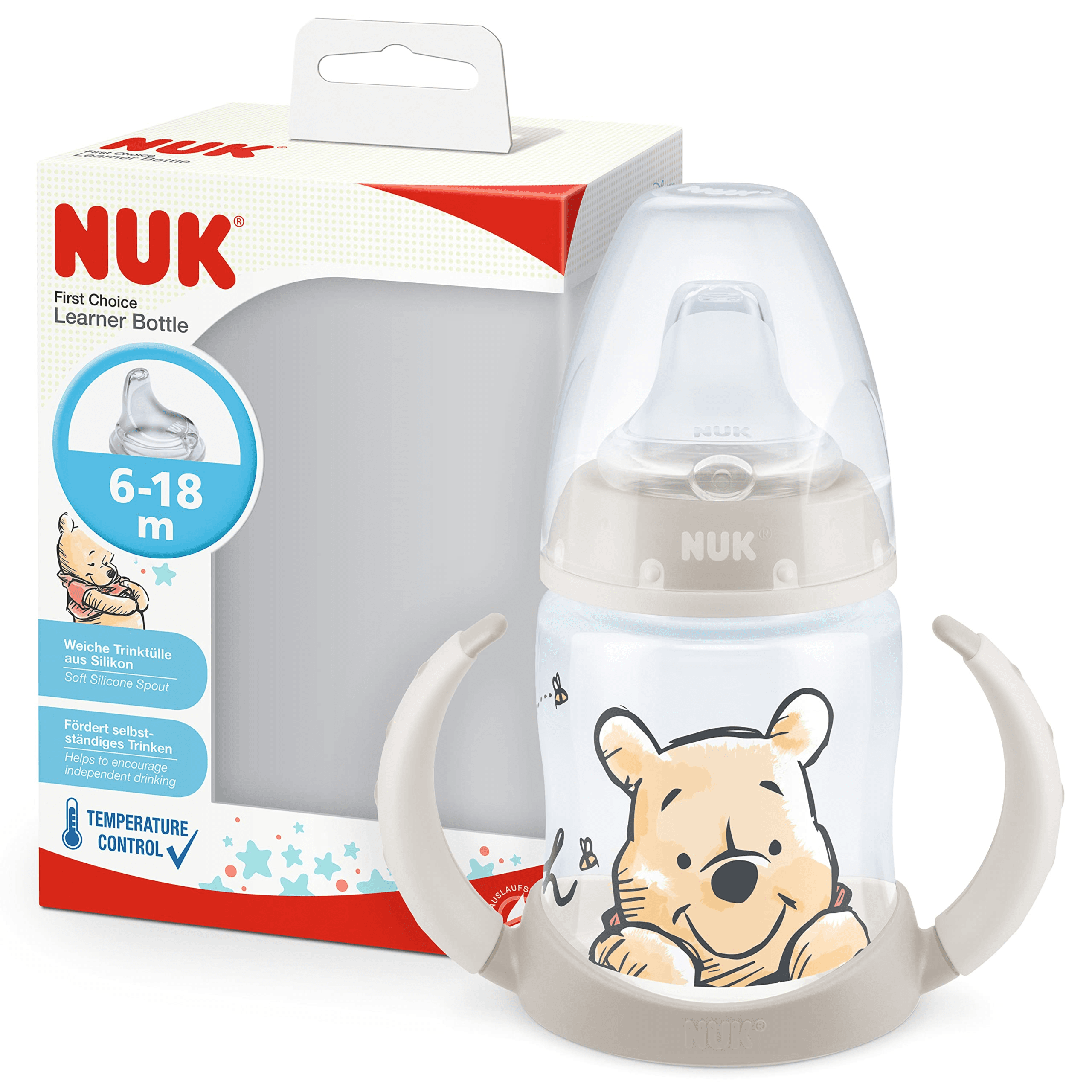 Nuk baby learner bottle Sippy Cup with soft silicone spout for age 6-18 months 150ml