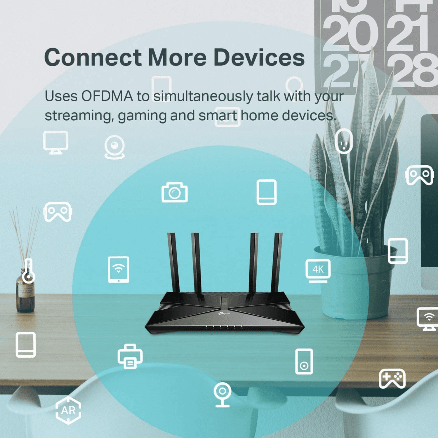 TP-Link WiFi 6 Router Archer AX10 – 802.11ax Router, 4 Gigabit LAN Ports, Dual Band  Next-Gen WiFi.