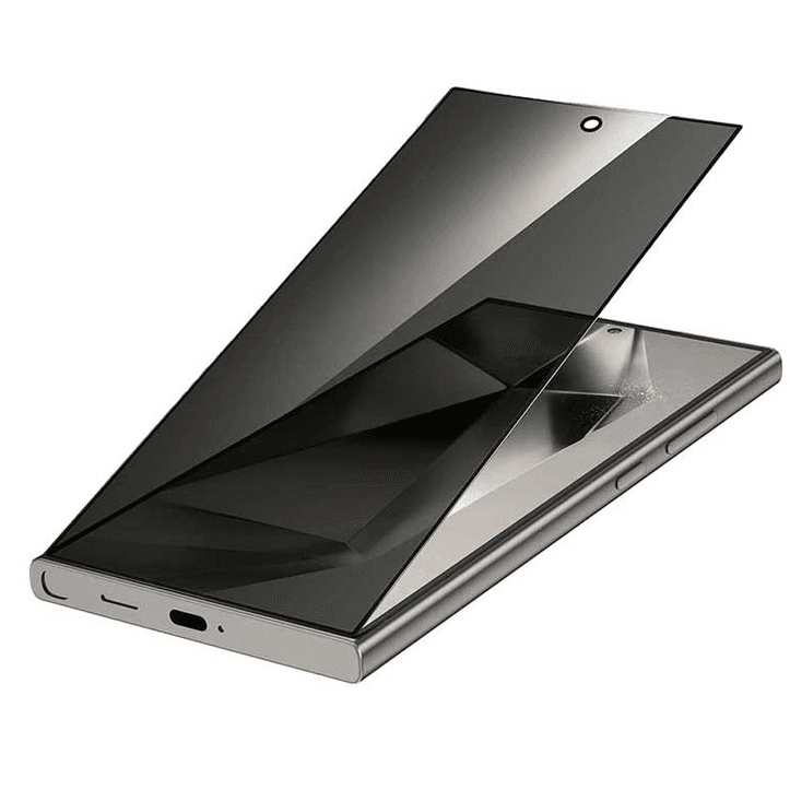 n Lion 9H Privacy Shield بصمة الإصبع يفتح زجاج الخصوصية - S25 Ultra