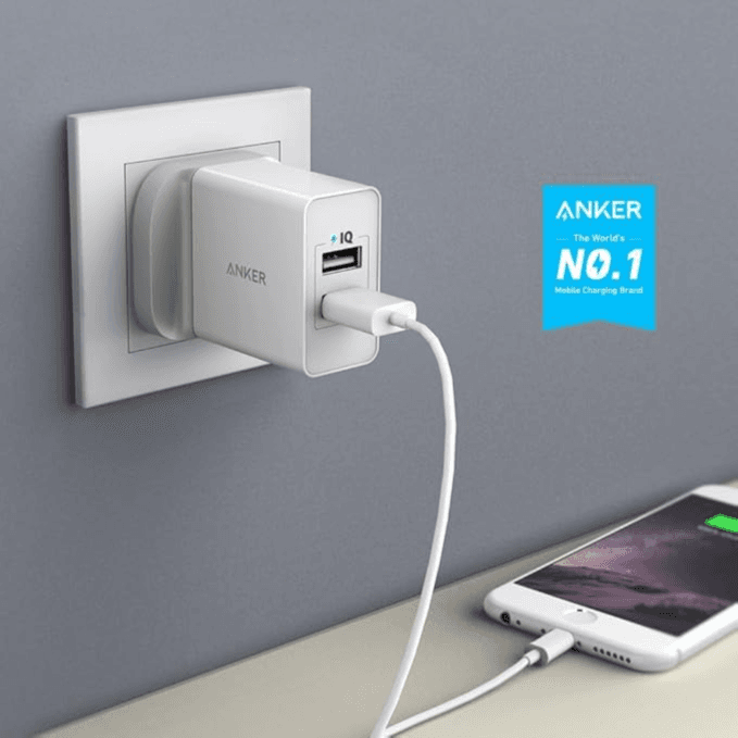 Anker 24W 2-Port Usb Home Charger