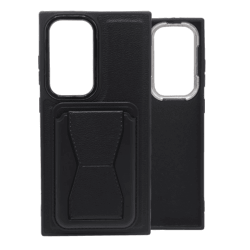 My Choice - Leather Case with Card Holder for Samsung S24 - Ultra (Black)