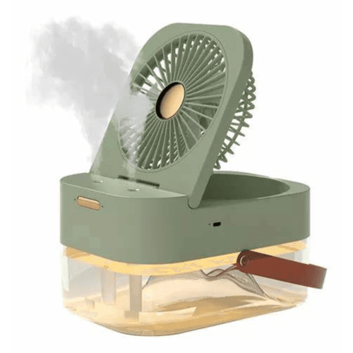Dual Spray Humidifying Fan With Night Light