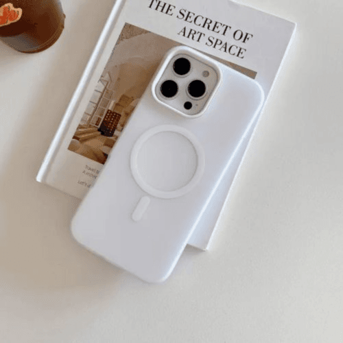 iPhone 16 Pro Max Magnetic Case - New Macaron Colors (White)