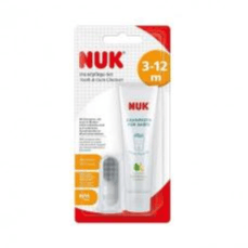 Nuk Tooth & Gum Cleanser (toothpaste & brush) for age 3-12 months no fluoride