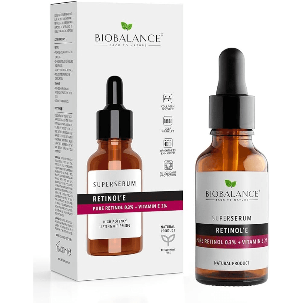 Biobalance Superserum Pure Retinol 0.3% With Vitamin E2% High Potency Lifting & Firming 30ml