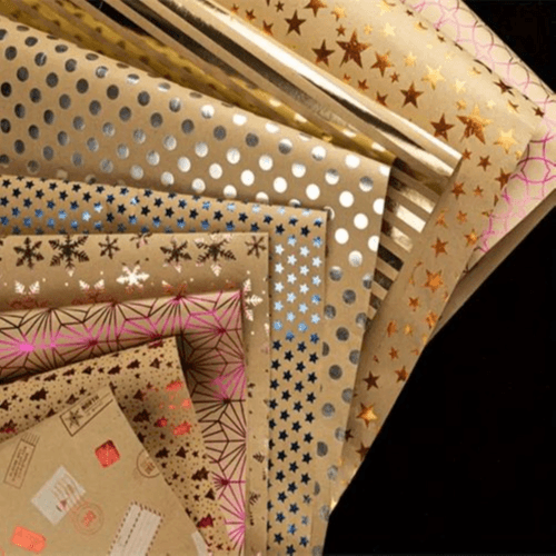 Gold Foil Gift Wrapping Paper – Festive & Elegant for All Occasions (70*50) (Polka Dot)