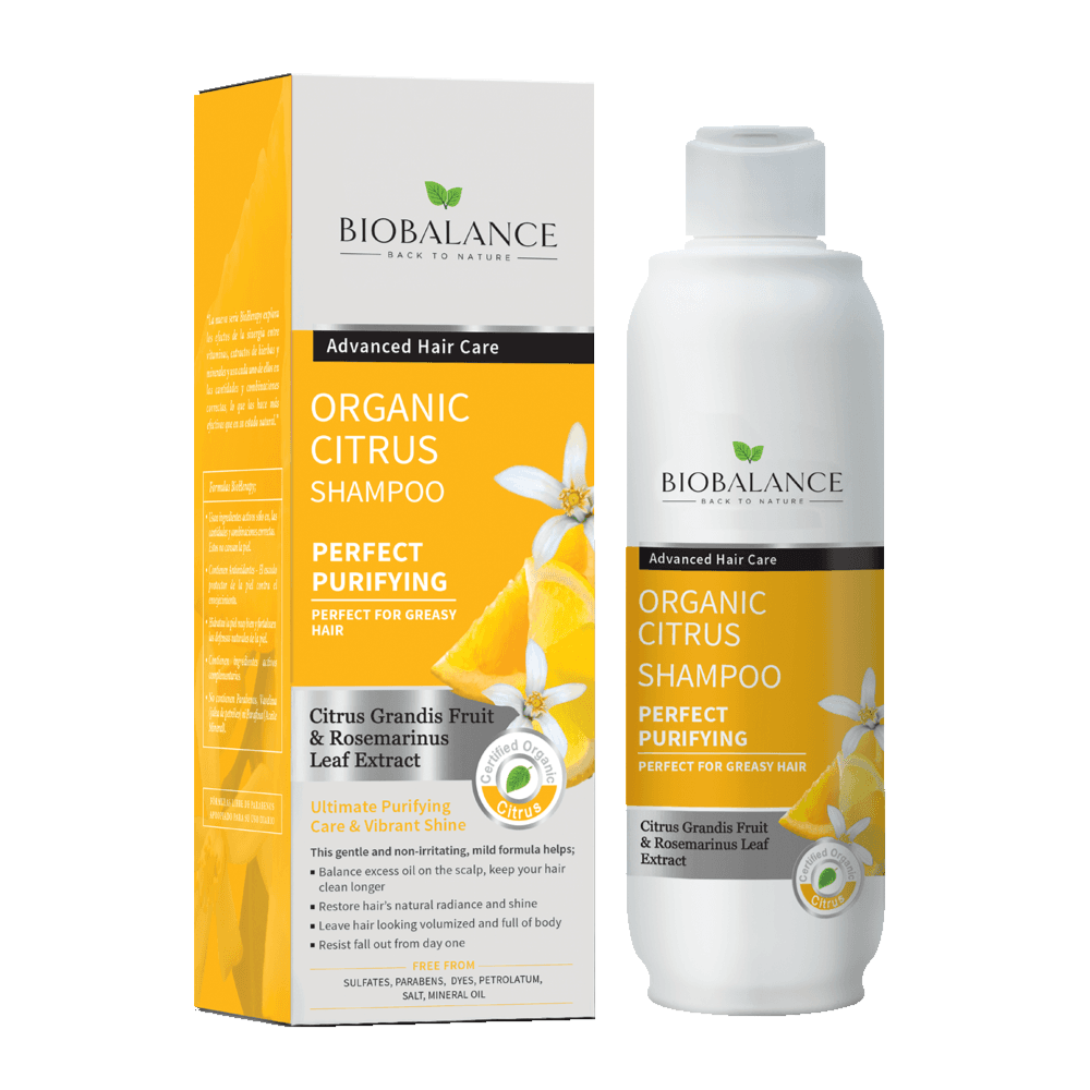 Biobalance Organic Citrus Shampoo Perfect Purifying For Ultimate Purifying Care & Vibrant Shine 330ml
