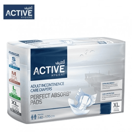 Active Hygiene Adult Diaper perfect absorb pads Size Xlarge (140-170cm) 14pcs