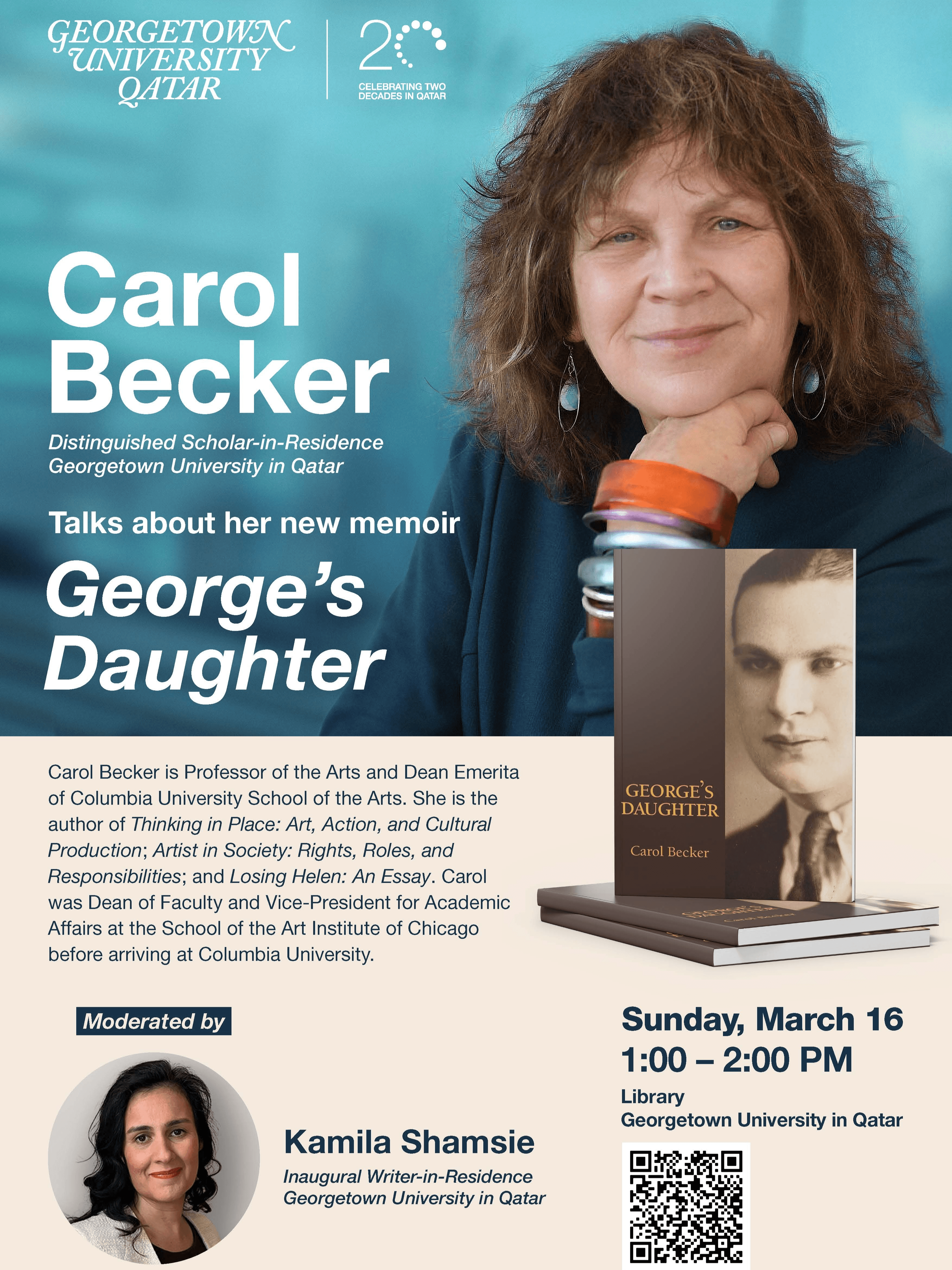 Carol Becker in Conversation with Kamila Shamsie | Book Launch image