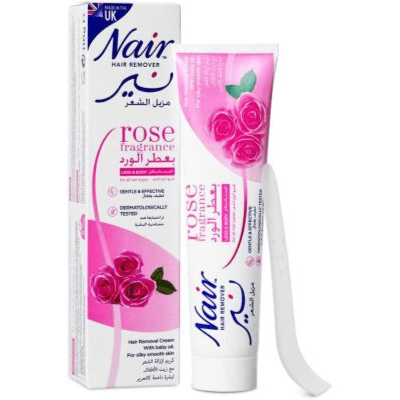 Nair Hair Removal Cream Rose Fragrance For All Hair Types 110g