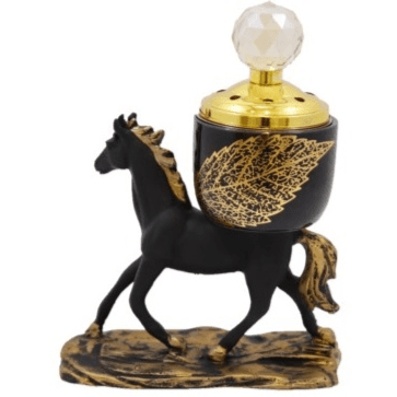 Bakhoor Burner Ceramic Horse Black