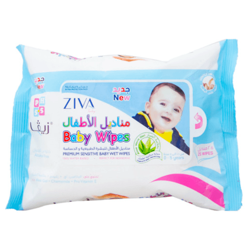 Ziva Baby 72 Premium Sensitive Wipes Flowpack (Buy 1 Get 1 Free)