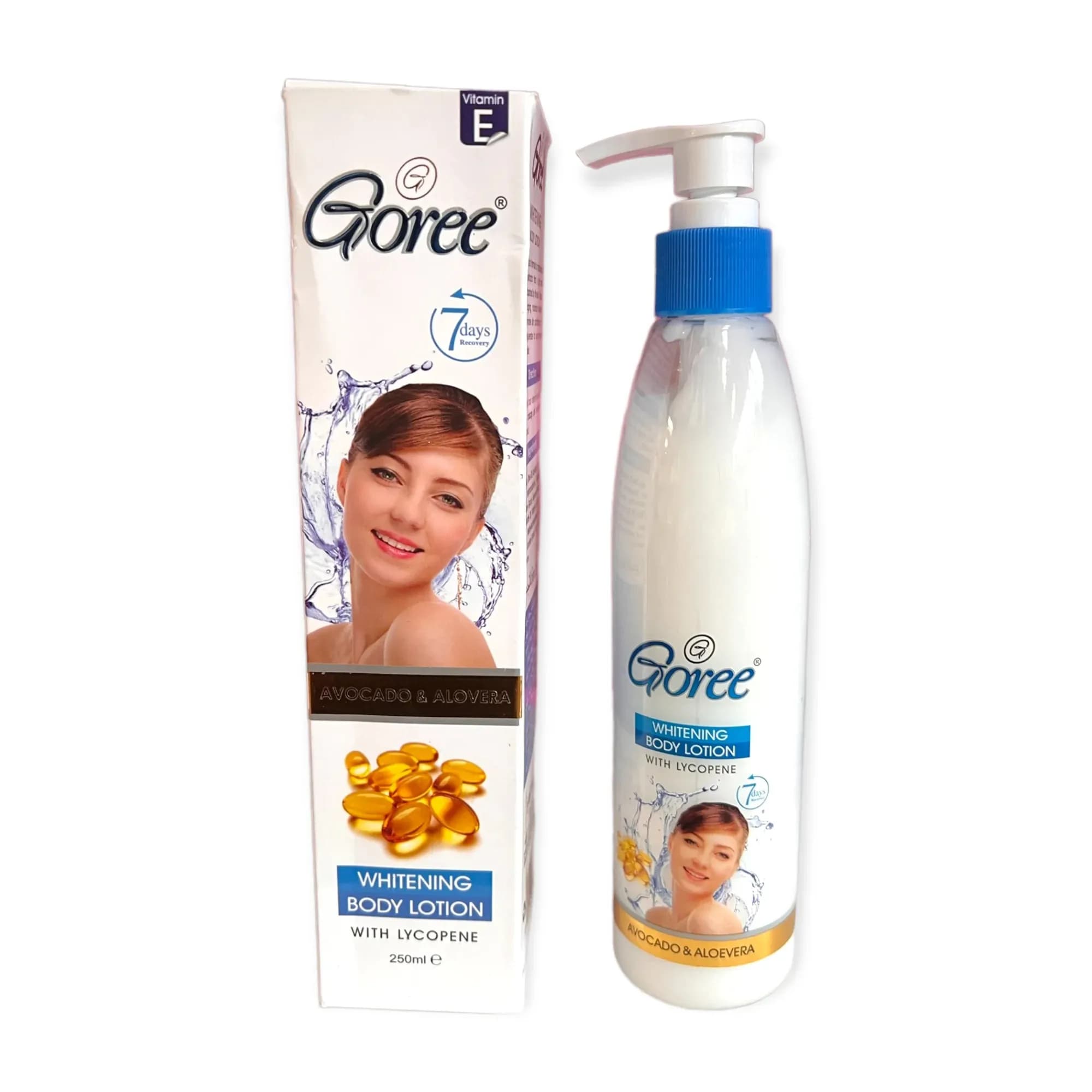 Goree Vitamin 7 Days Avocado & Aloevera Whitening Boday Lotion 205ml