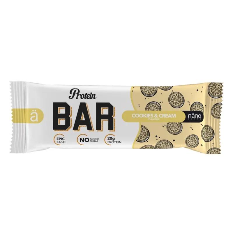 Nanosupps Protein Bar Cookies & Cream Flavour 55G