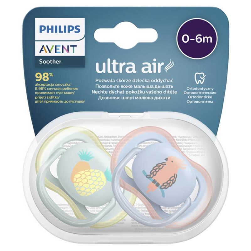 Philips Avent, Ultra Air Soother 0-6m, Pack Of 2