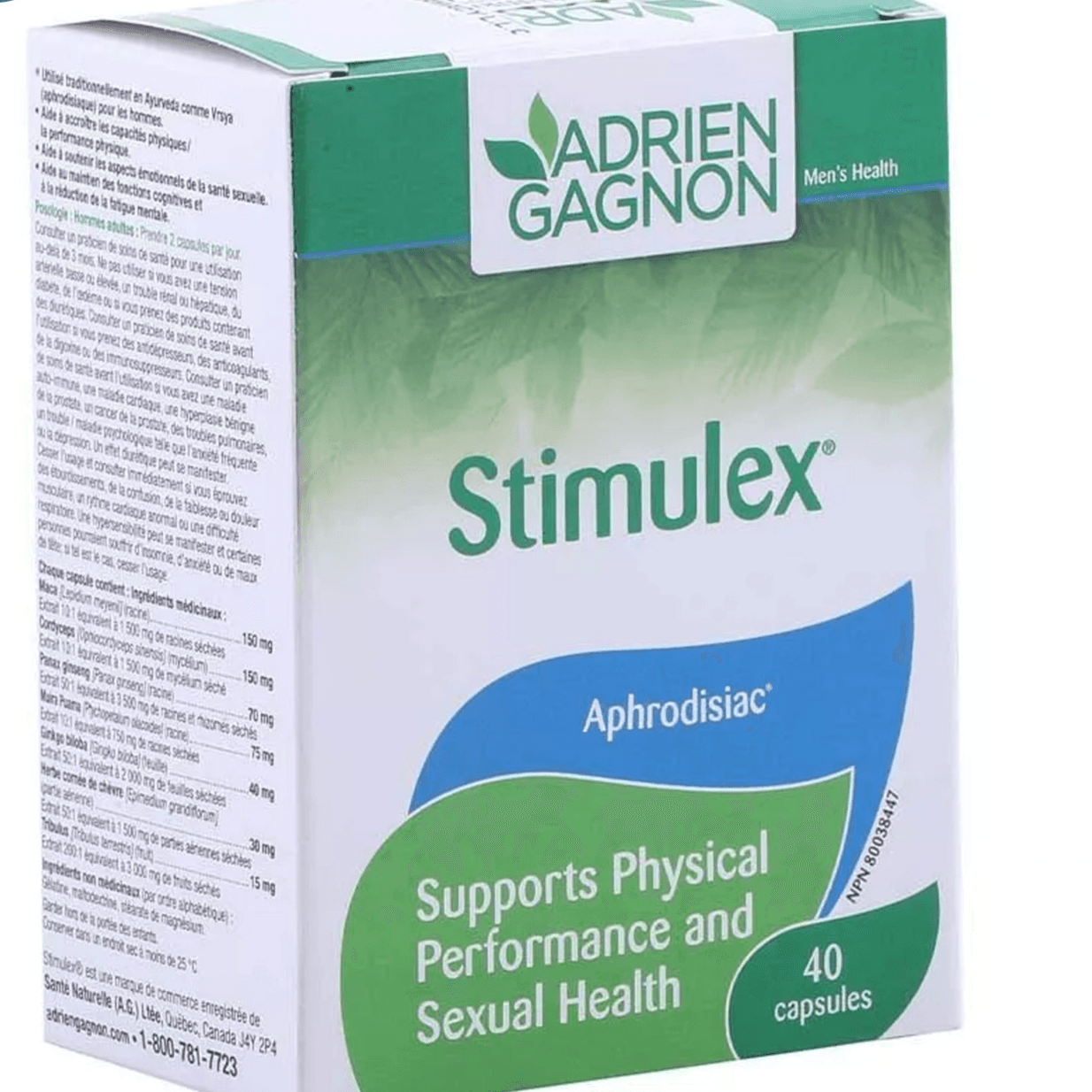 Adrien Gagnon Stimulex Aphrodisiac Support Sexual Health 40 Capsulea