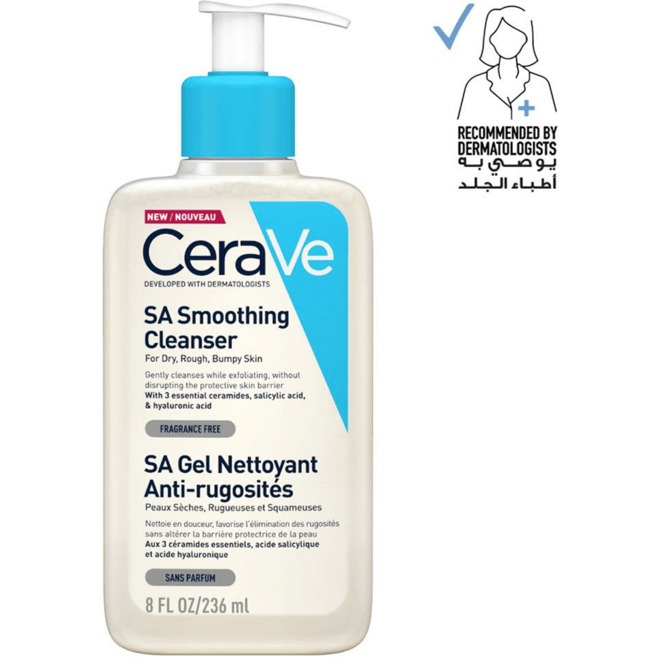 Cerave Sa Smoothing Cleanser Dry Skin Bumpy Skin 236Ml