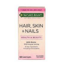 Natures Bounty Hair Skin Nails 60's