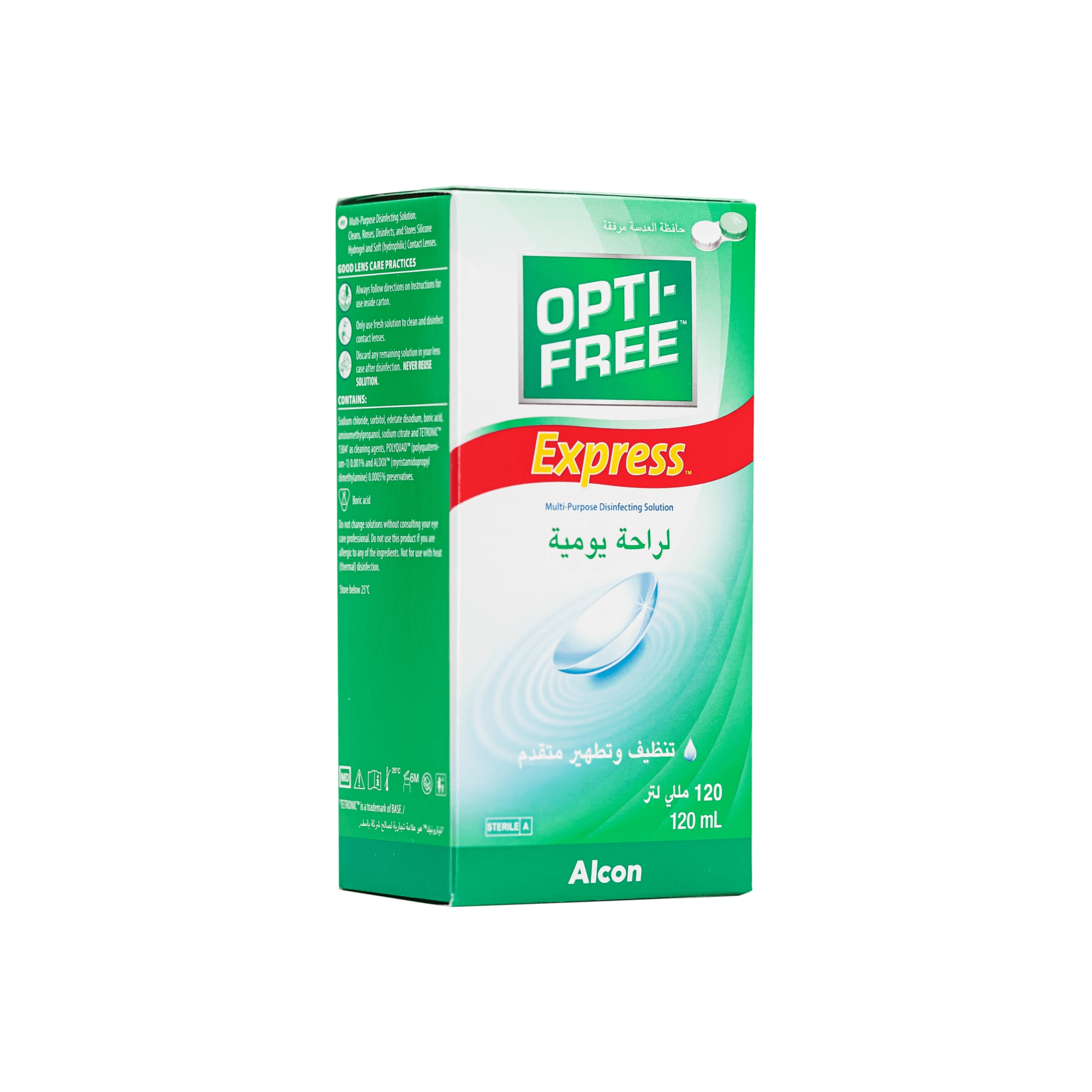 Opti Free Express Contact Lens Solution 120Ml