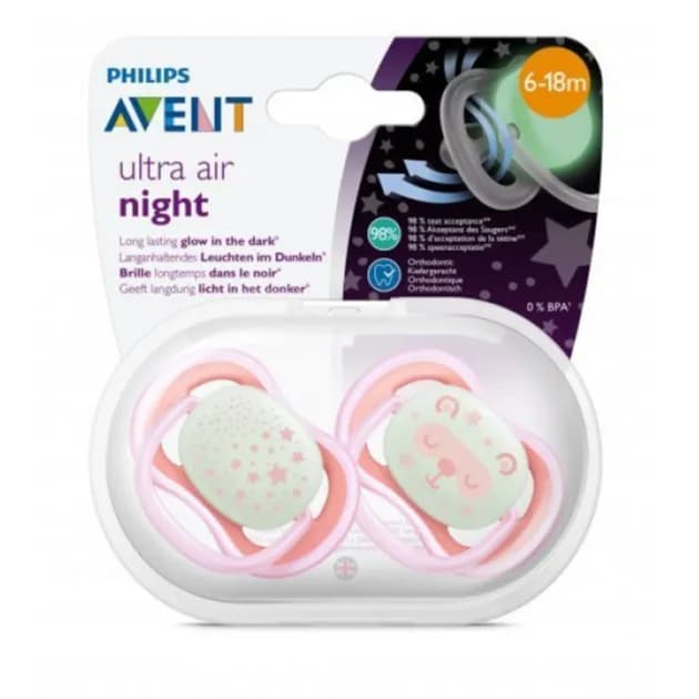 Philips Avent Ultra Air Night soother 6-18 m .