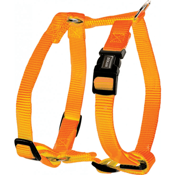 Nylon Adjustable Harness 25mm Orange