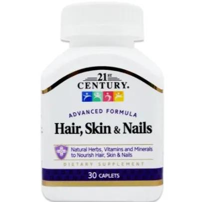 21St Century Hair, Skin & Nails Dietary Supplement 30 Caplets