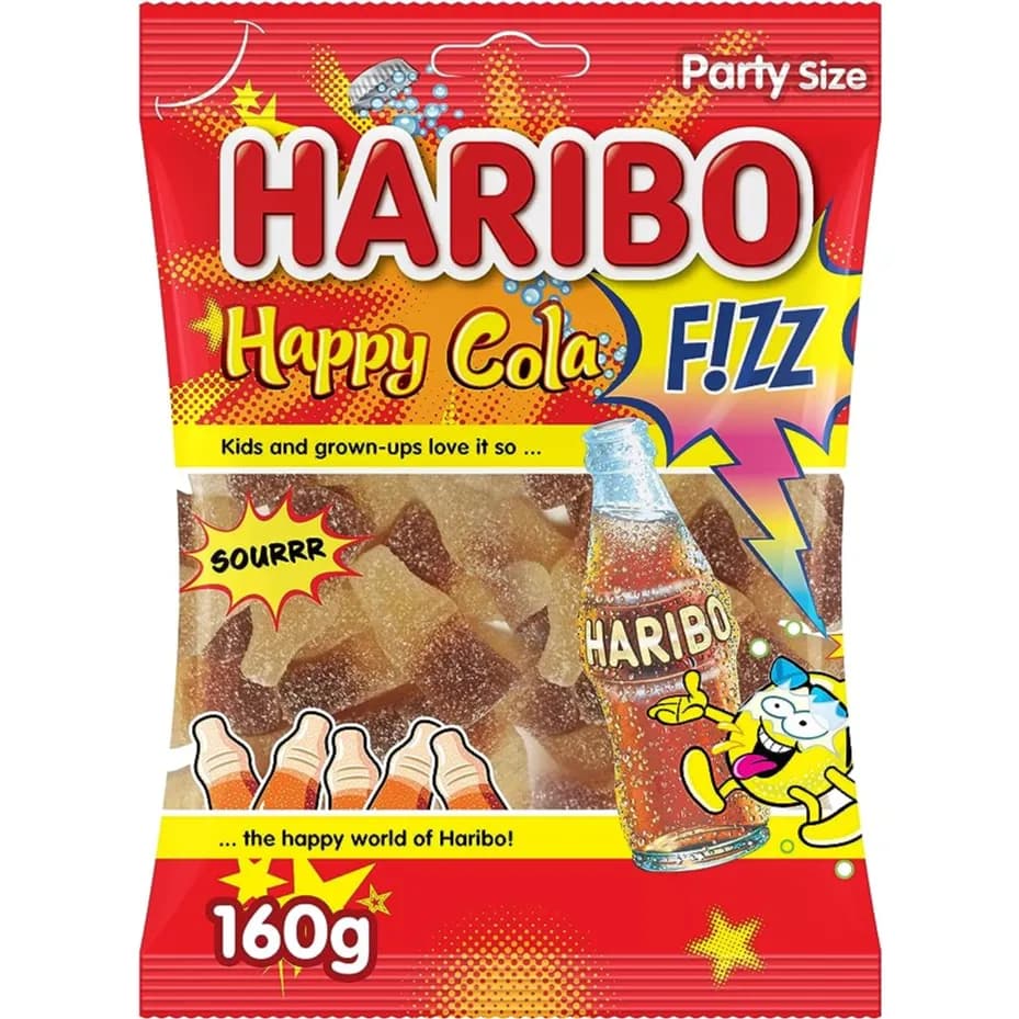 Haribo Happy Cola Fizz  Sour Sensation 160g