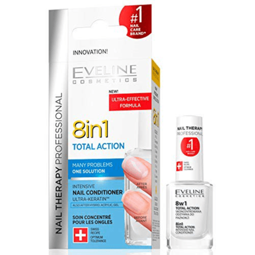 Eveline 8 In 1 Total Action Intensive Nail Conditioner 12Ml  