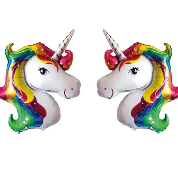 Unicorn Shape Foil Balloon (2pcs)