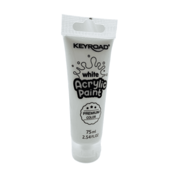 Keyroad Acrylic Paint Tube 75ml White Colour - 11999