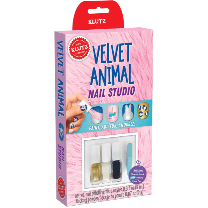 589153 Klutz: Velvet Animal Nail Studio By Editors Of Klutz