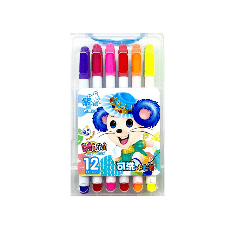 Mini Watercolor Pens 12 Colours - 8863