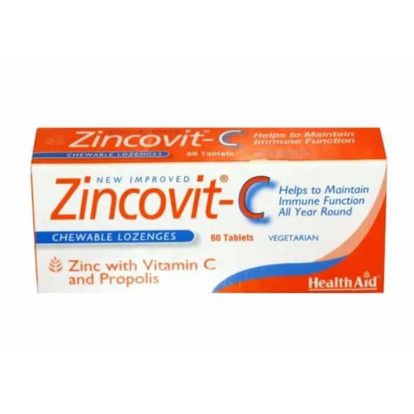 Health Aid Zincovit - C Chewable Lozenges 60's