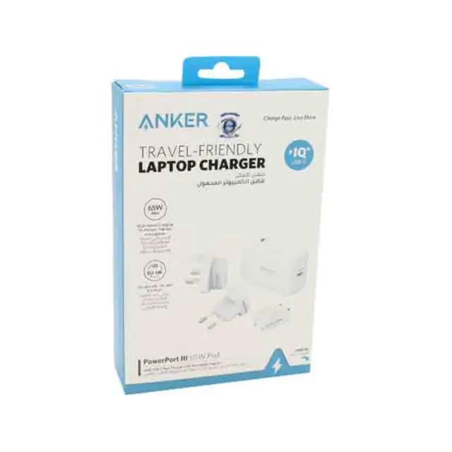 Anker Powerport III 65w Pod Travel-friendly Laptop Charger