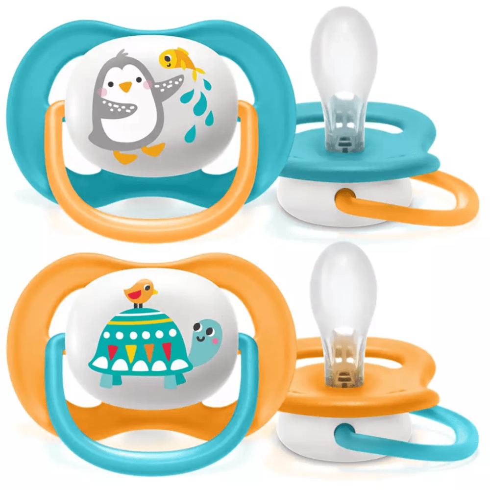 Avent Ultra Air Animals Pacifier Boy 6-18 months 2pcs Code: SCF 080/12