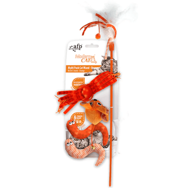 Multi Pack Cat Wand - Orange