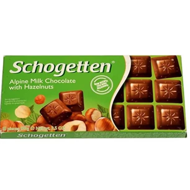 Schogetten Alpine Milk Chocolate With Hazelnuts 100 Gm