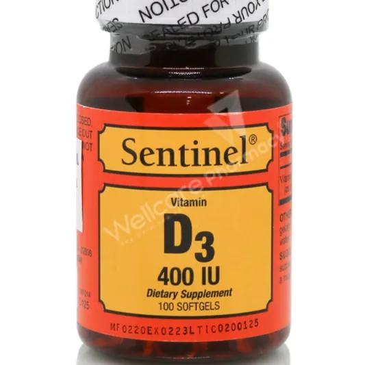 Sentinel Vitamin D3 400Iu 100 Tablets