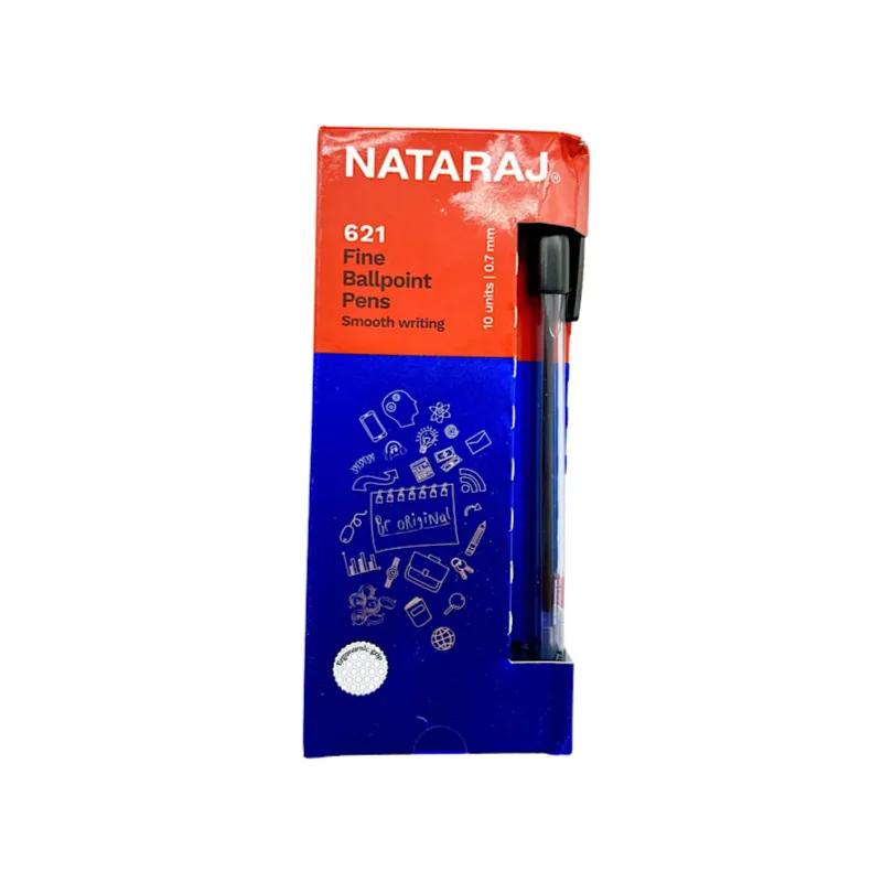 Nataraj 0.7Mm Fine 10Pcs Ball Point Pens Black Colour - 8854