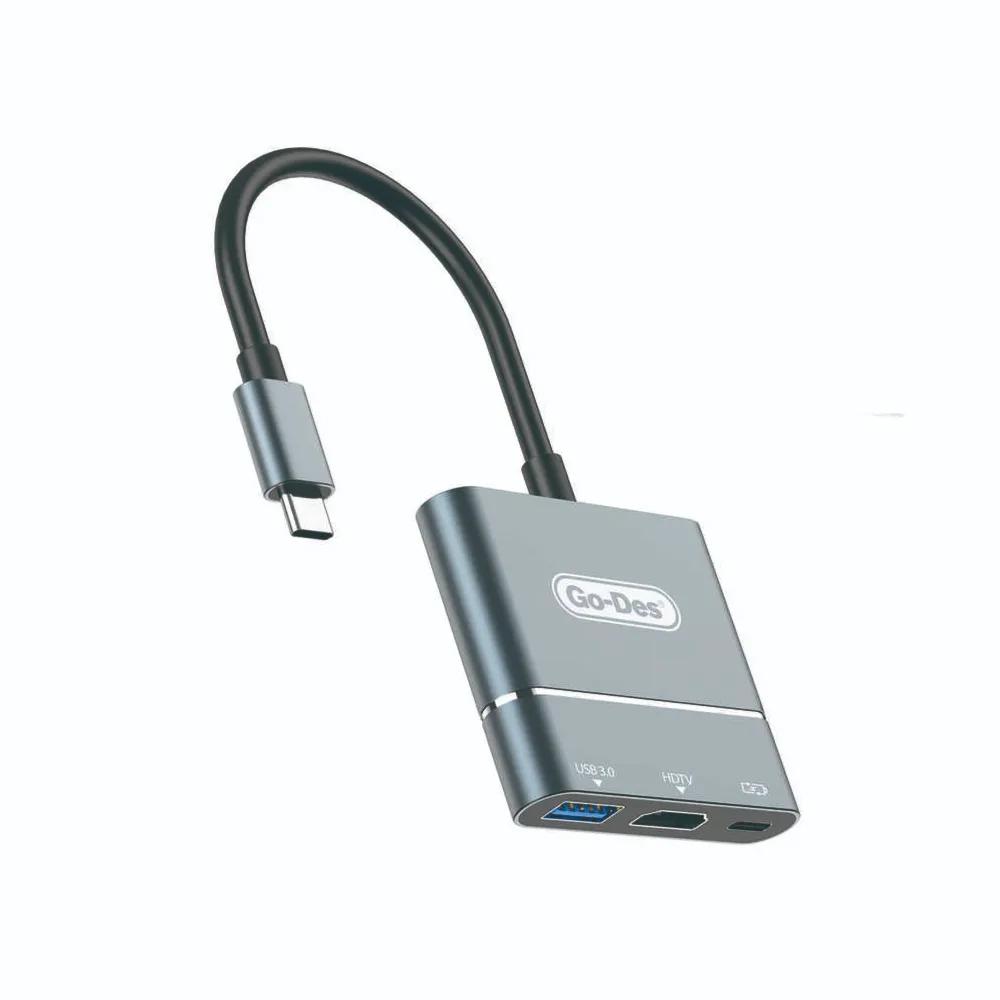 Go Des Type-C to HDTV 3 in 1 Converter Adapter