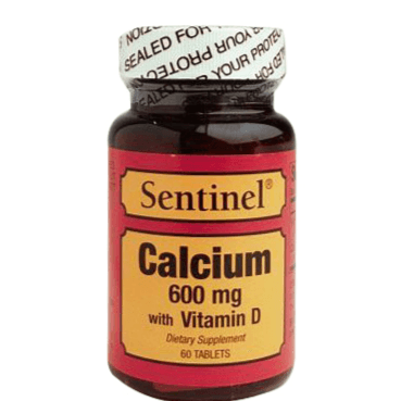 Sentinel Calcium 600 Mg Plus Vit D 60 Tablets