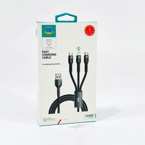 HR Fast charging cable 3 in 1