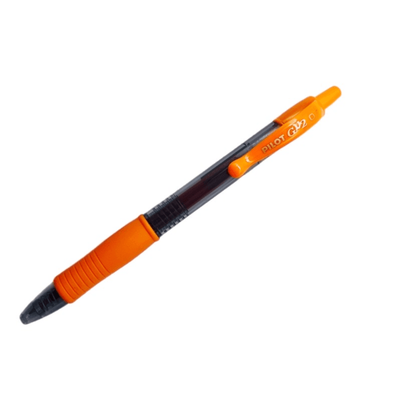 Pilot G-2 Gel Roller Ballpoint Pen 0.7mm orange Colour - 12076