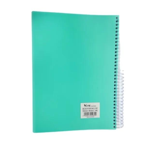 Blog University 5 Subject Ruled Notebook A4 Size 150 Sheets Turquoise Green Colour - 10830