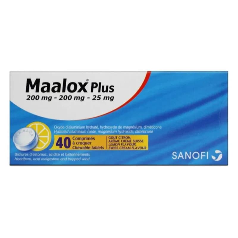 Maalox Plus 200Mg Tab 40S