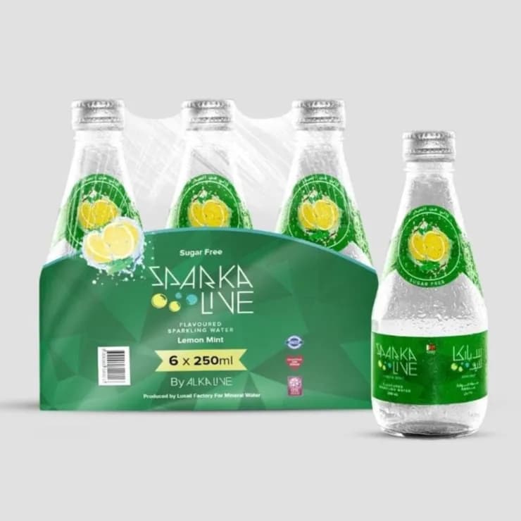 Alka Live S/f Flvred Lmn/mnt Sparkling Water 250ml*6