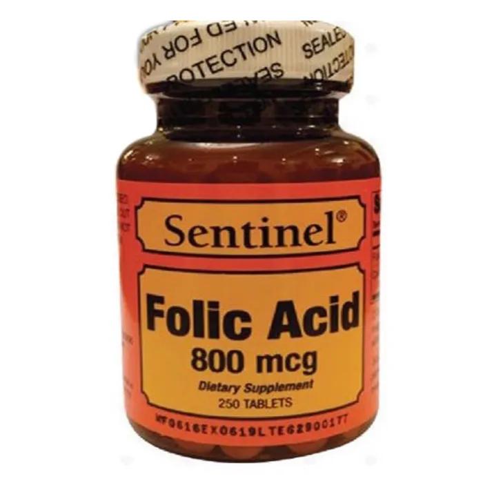 Sentinel Folic Acid 800mg 250 Tab