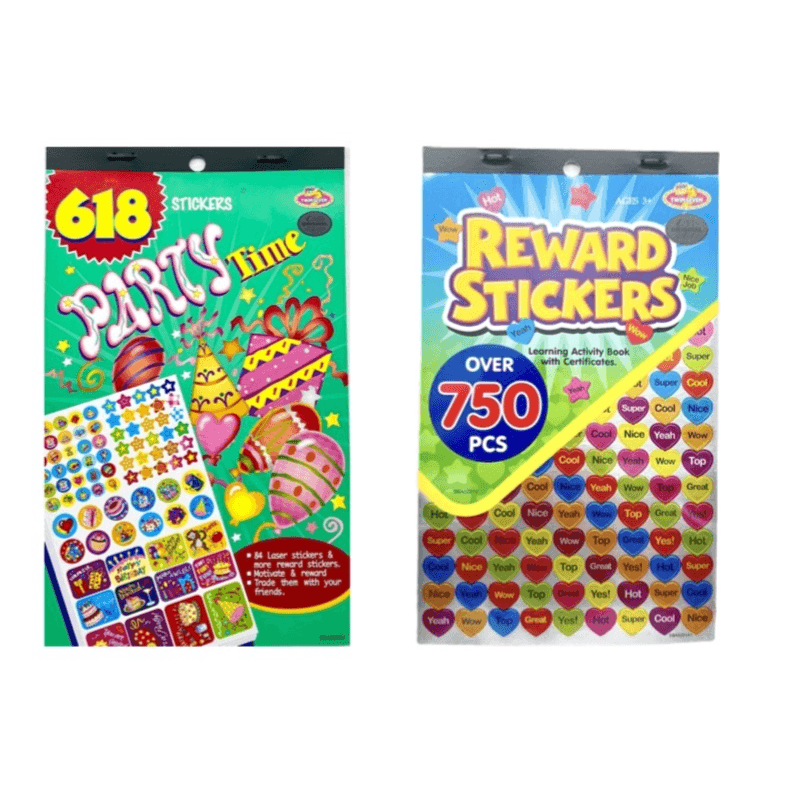 offer 2 albums stickers of For party time and reward stickers With a total of more than 1368 stickers - 6197,7304